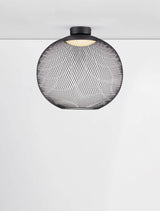 Kinetic LED ceiling light 3000K black
