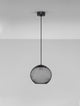 Kinetic LED Pendelleuchte 3000K Schwarz, schwarze Drahtgeflecht-Lampe für modernes Interior.