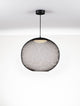 Kinetic LED Pendelleuchte 3000K Schwarz in modernem Drahtgeflecht, ideal für Wohn- und Schlafzimmer.