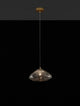 King Pendelleuchte G9 Gold, Transparent, stilvolle Hängeleuchte aus Glas und Metall für harmonisches Licht