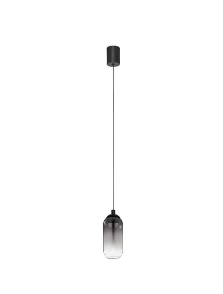 Kita LED Pendant Lamp Ø 7cm 3000k svart, rök