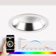 Atrium Ronq Einbaupanel LED RGB CCT HCL mit Farbtemperatursteuerung und Smartphone-App.