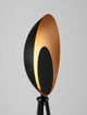 Kitro LED Stehlampe 3000K Schwarz, Gold – moderne Lampe mit elegantem Design und warmem Licht.