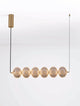 Klelia Pendelleuchte 6-flammig 3000K Gold mit sechs Kugelleuchten in elegantem Design.