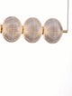 Klelia Pendelleuchte 6-flammig 3000K Gold mit eleganten Glaskugeln in Gold.