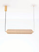 Klelia Pendelleuchte Horizontal 3000K Gold mit einzigartigem, elegantem Design in goldener Farbe.