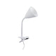 Klemmlampe Vitis mit Flexarm Schnurschalter Weiß - flexible Klemmleuchte für optimale Ausleuchtung