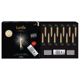 Led Christmas Tree Candles Lumix Superlight Mini Gold Color Base