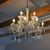 Kronleuchter Rosano 12-flame White
