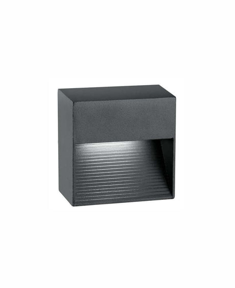 Lampada da parete esterna a LED Krypton 3000K IP54 grigio scuro