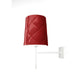 Kundalini Bett- & Wandleuchte New York Glänzend in Rot mit elegantem Design und weißem Gestell.
