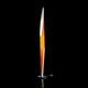 Stehlampe Shakti 200cm mit Dimmer in klarer, schlanker Form und warmem Licht auf schwarzem Hintergrund.