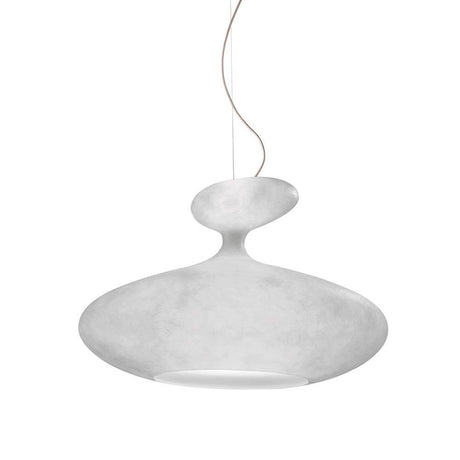 Kundalini pendant light E.T.A Sat Ø 80cm fiberglass in an elegant design with contemporary shapes.