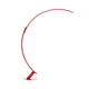Kundalini LED Bogen-Stehlampe Kyudo Dimmbar in roter Farbe, elegant und modern.