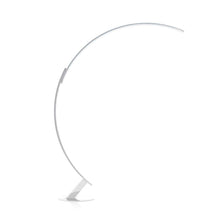 Lampe de sol arc Kundalini LED Kyudo dimmable, source lumineuse élégante et harmonieuse, inspirée de l’art japonais de l’arc.