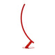 Kundalini LED Bogen-Stehlampe Kyudo Dimmbar in rot, inspiriert von japanischer Bogenkunst mit elegantem Design.