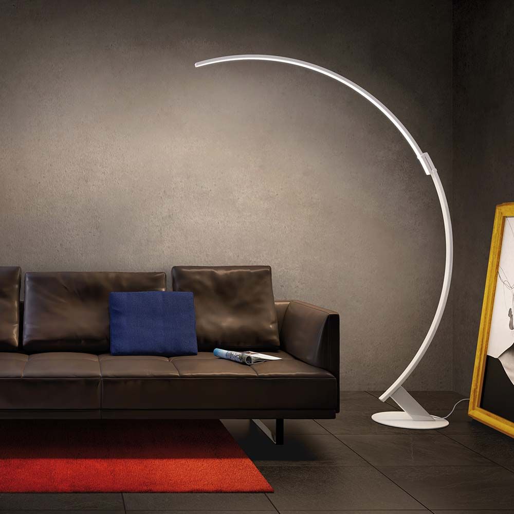Kundalini LED Bogen-Stehlampe Kyudo Dimmbar