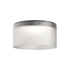 Kundalini LED Deckenlampe Giass Ø 50cm Dimmbar in elegantem, vintage Design mit klaren Glasierelementen.