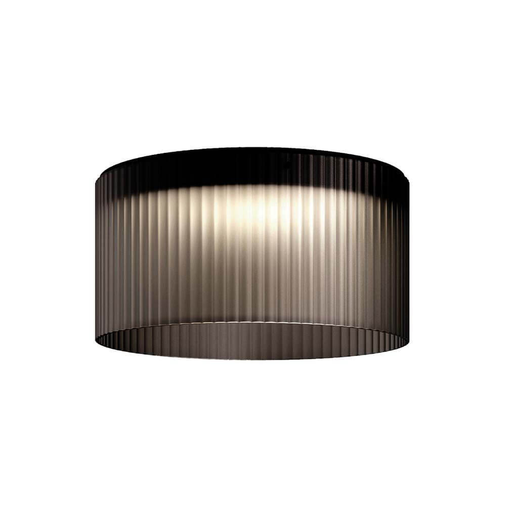 Kundalini LED Deckenlampe Giass Ø 50cm Dimmbar mit eleganter, gerippten Oberfläche.