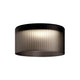 Kundalini LED Deckenlampe Giass Ø 50cm Dimmbar mit eleganter, gerippten Oberfläche.