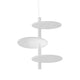 Kundalini LED Pendellampe Victoria XL 80cm mit dimmbaren, abgedunkelten Lichtscheiben in modernem Design.