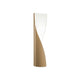Kundalini LED Wandlampe Evita 38cm Dimmbar in eleganter, spiralförmiger Design mit klaren Linien.