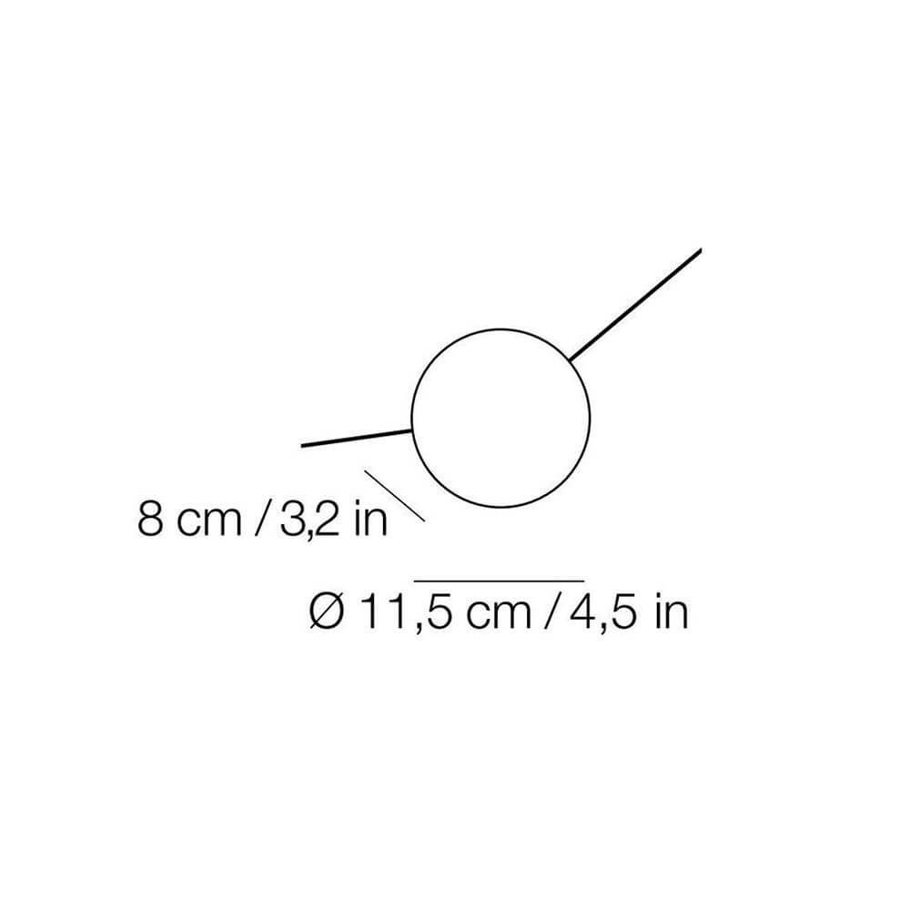 Lampada a muro a LED Azou 7-Flame-Flame Flame