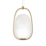 Lampada a sospensione Lanna Ø 22 cm H 40 cm Opal Glass