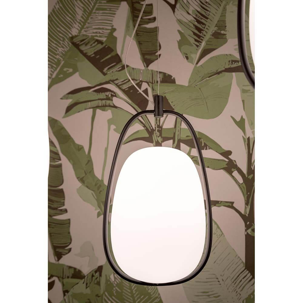 Lampada a sospensione Lanna Ø 22 cm H 40 cm Opal Glass