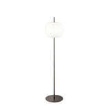 Lampada da pavimento Kushi XL con schermata di vetro opale 183 cm Dimmabile
