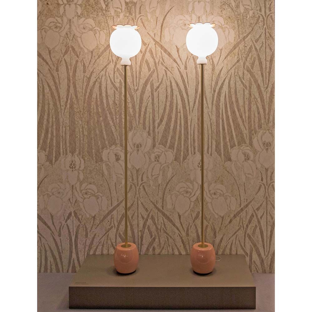 Opyo floor lamp 172cm glossy lacquer look dimmable