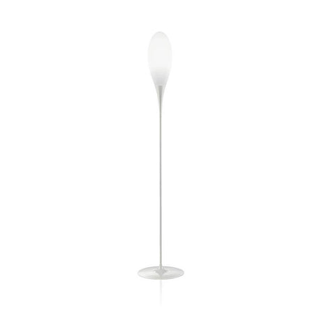 Kundalini Stehleuchte Spillo 180cm in fließendem Design mit organischer Geometrie.
