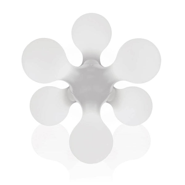 Kundalini table and floor lamp Atomium Ø 58cm made of polyethylene diffuser with a dynamic shape.