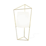 Kundalini Tischlampe Tatu 69cm mit Dimmer in geometrischem Design und minimaler Struktur.