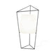 Kundalini Tischlampe Tatu 69cm mit Dimmer, moderne Tischleuchte mit geometrischem Design und Glasdiffusor.