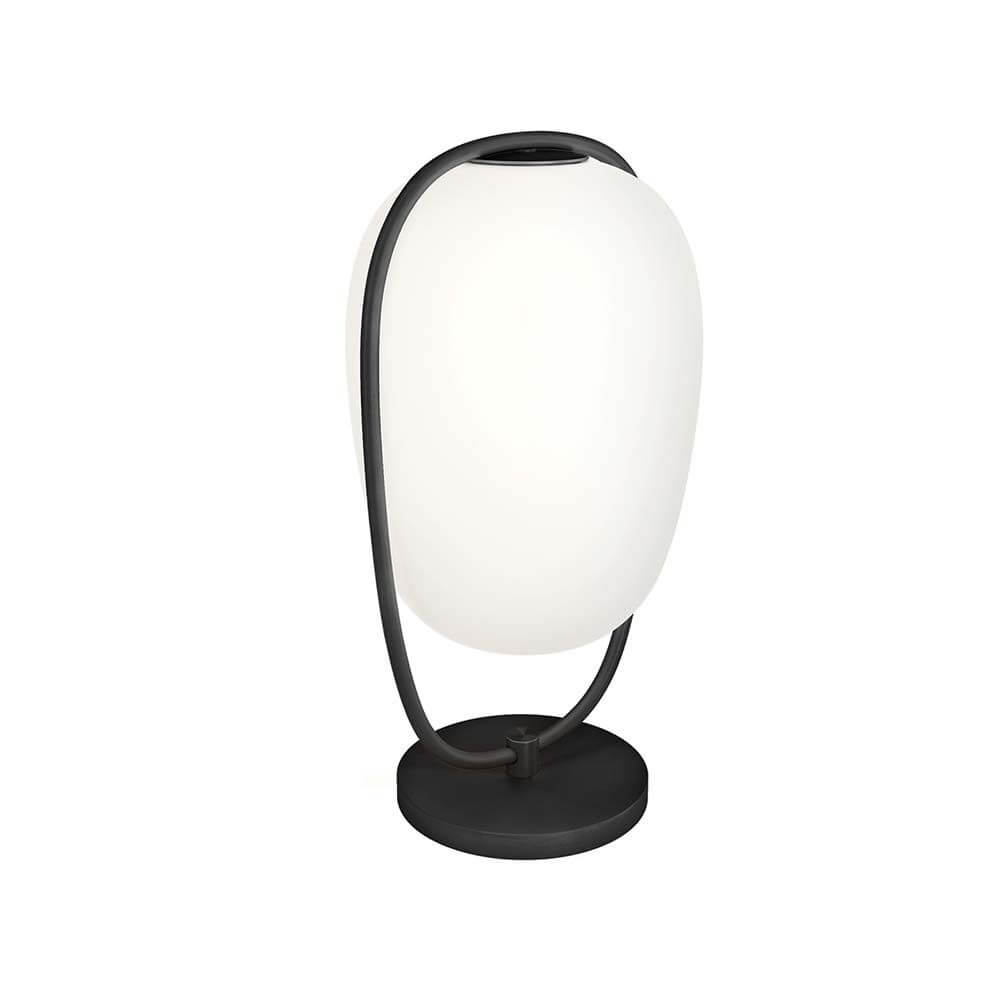 Lampada da tavolo Lanna 40 cm con tonalità di vetro