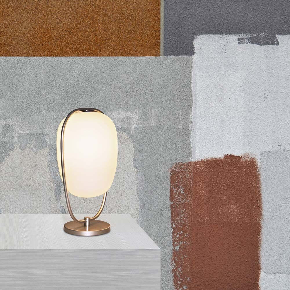 Lampada da tavolo Lanna 40 cm con tonalità di vetro