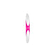 Kundalini Wandlampe Shakti Up & Down 80cm in eleganter Form mit rosa und weißen Details.