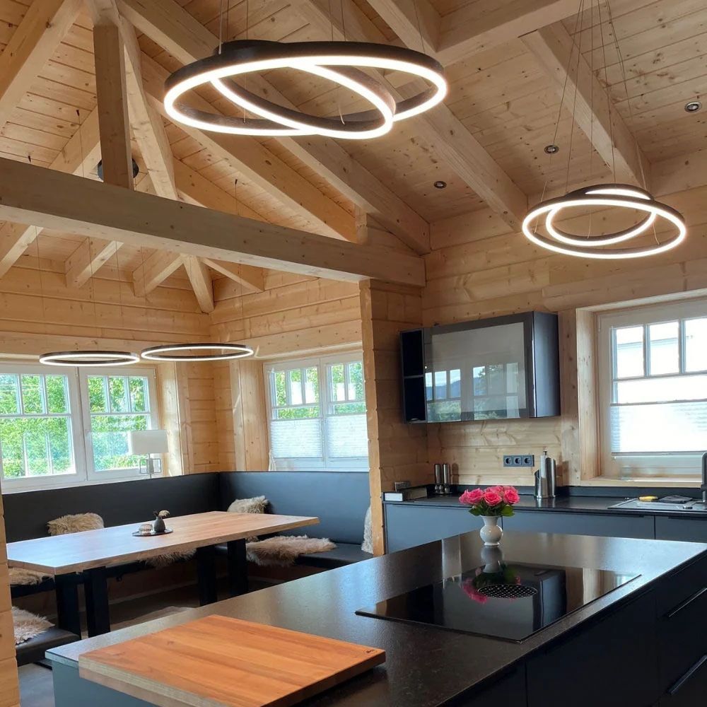 s.luce LED 2-rings pendelkombination Centric