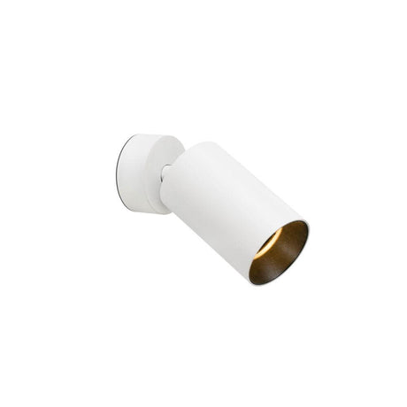 LED Wandspot STAN 12W 2700K Weiß in weißem Design mit goldfarbener Innenfläche.