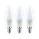LED 3er-Pack Kerze 5,5W E14 2700K