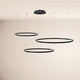 s.luce Lampada a sospensione ad anello LED a 3 luci eccentriche