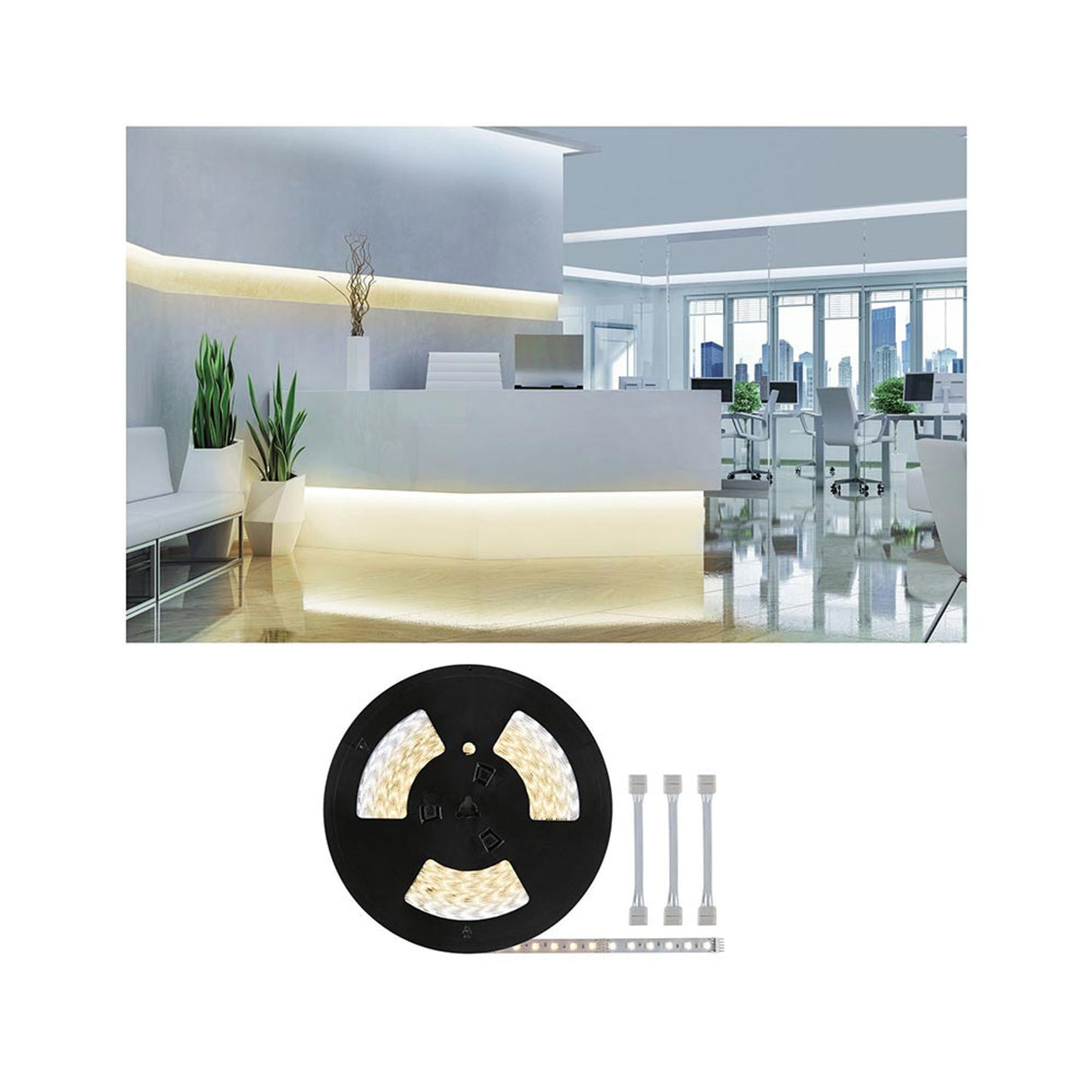 LED 500 Strip inkl. Adapterkabel 20m 60 LEDs/m CCT