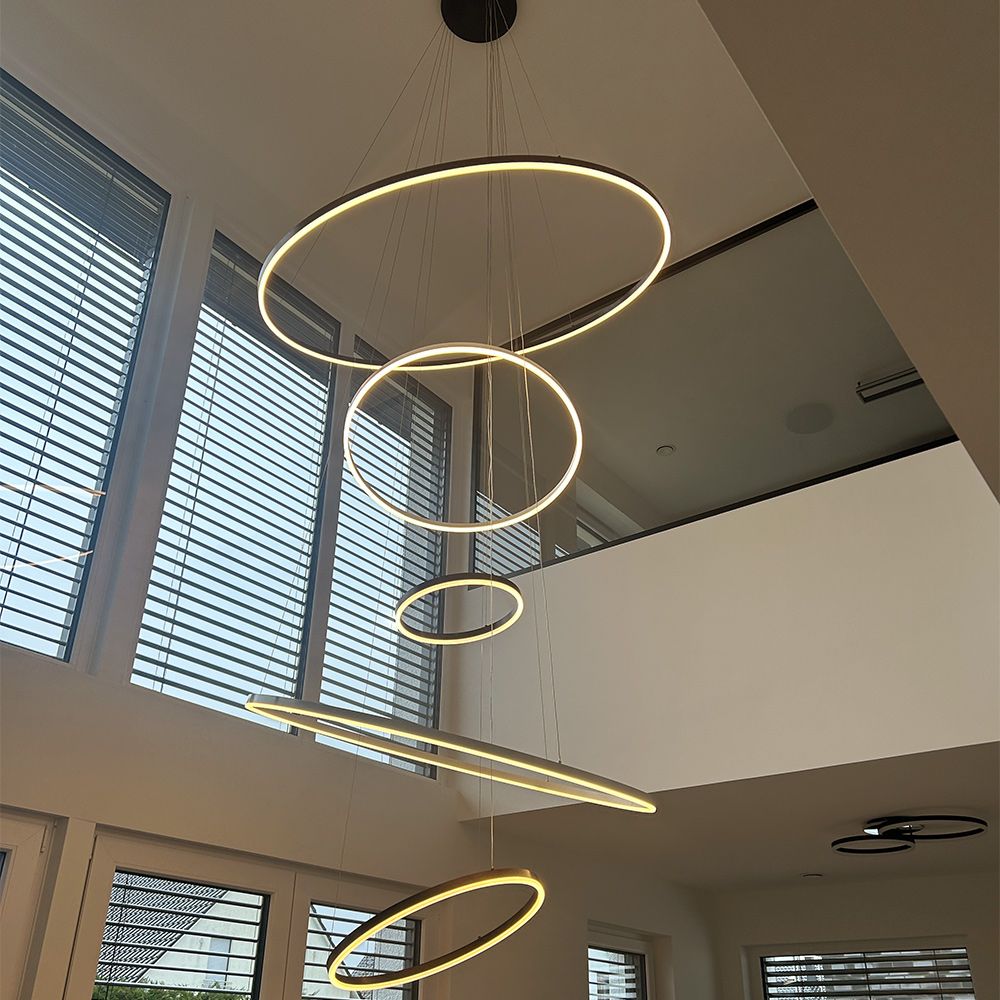 s.luce LED 5-rings pendelkombination Centric