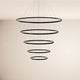 s.luce LED Ring Pendelleuchte 5-flammig Zentrisch