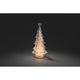 LED Acryl Weihnachtsbaum 3 Warmweiße Diode batteriebetrieben, leuchtende Acryl-Winterdekoration.