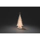 LED Acryl Weihnachtsbaum rotierend 3 Warmweiße Diode batteriebetrieben mit sanftem, warmem Licht.