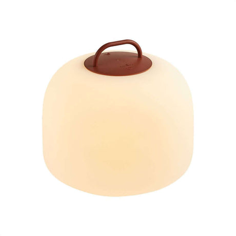 LED Akkuleuchte Kettle To-Go 36 IP65 in modernem, runden Design mit tragbarem Griff für Innen- und Außenbereich.
