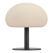 LED Akkuleuchte Sponge 20 IP65 von Nordlux mit pilzförmigem Design in Beige und Schwarz