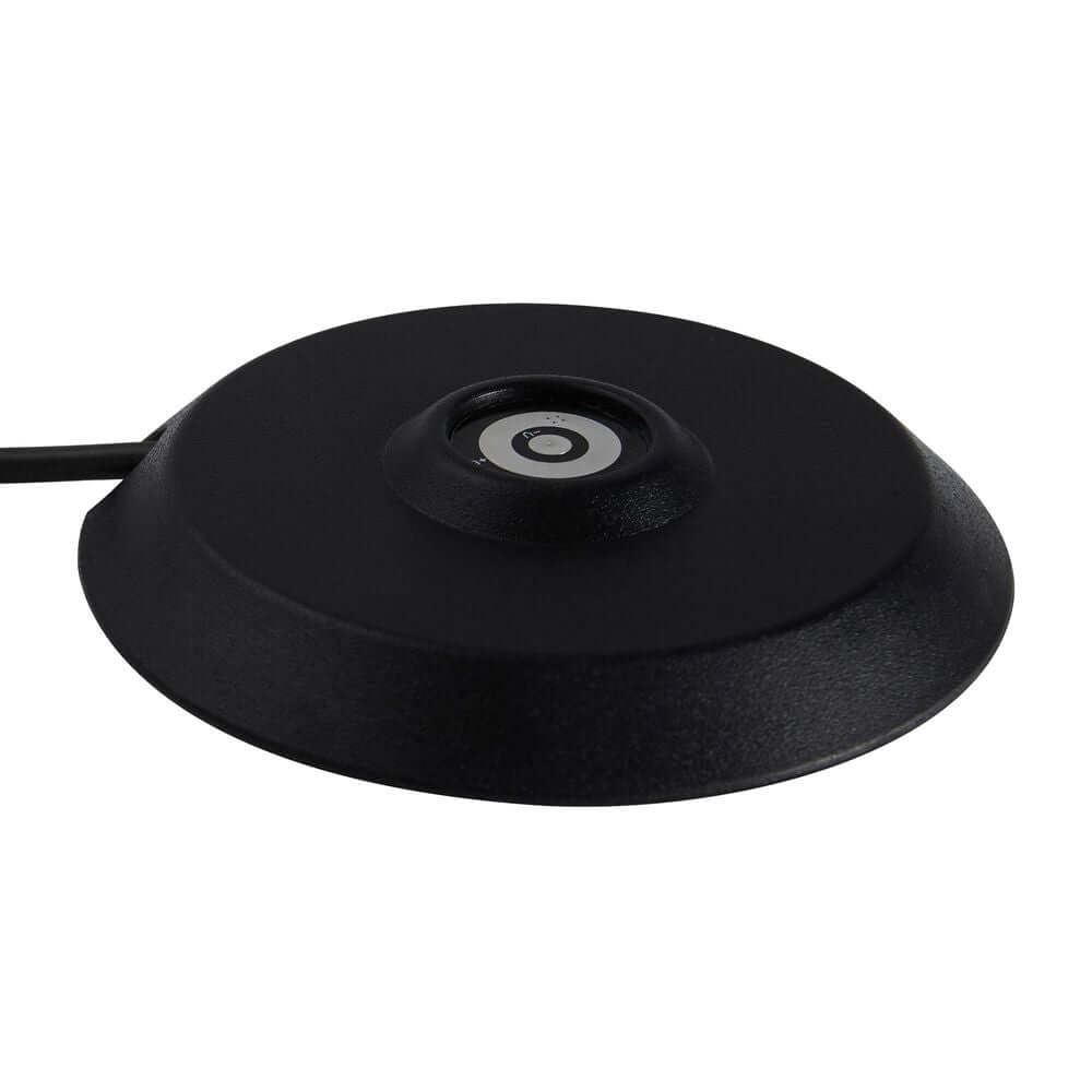 LED Akkuleuchte Sponge On A Stick IP44: eleganter, runder Sockel in Schwarz für vielseitige Beleuchtung.